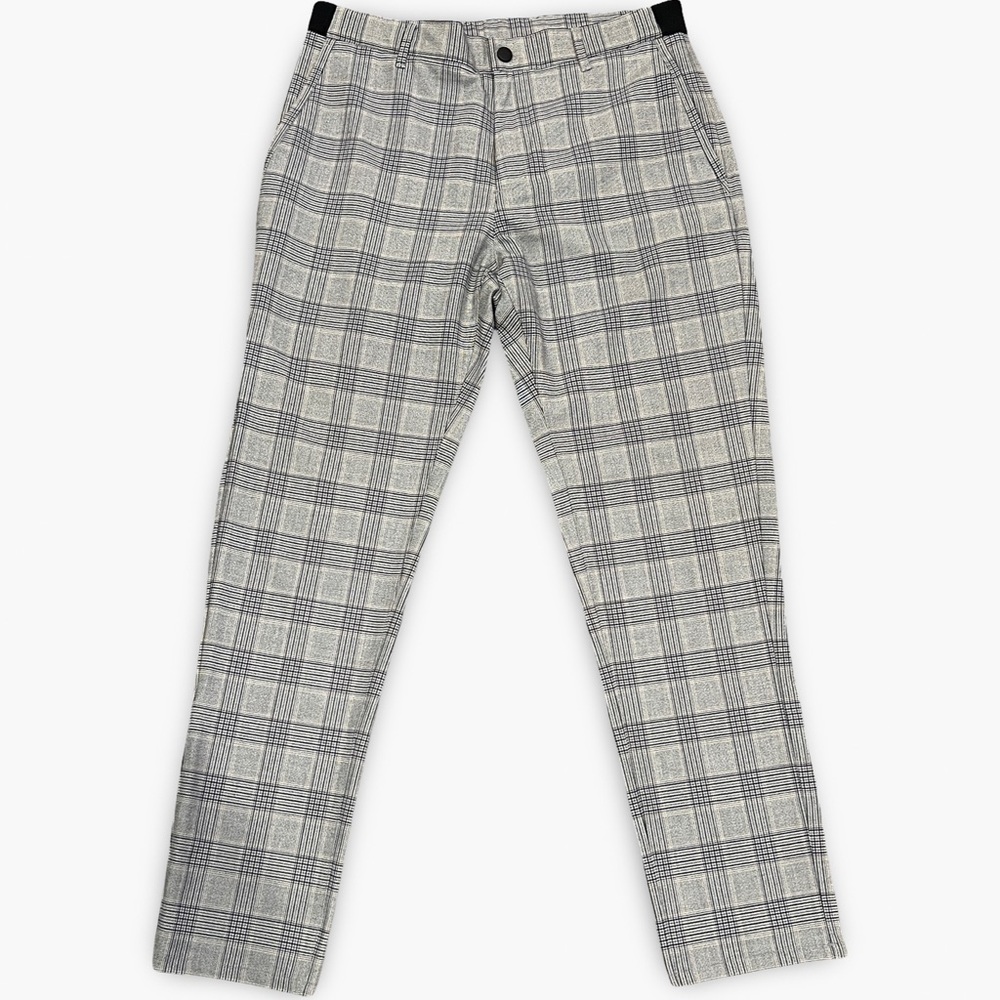 Zara Men’s Gray Plaid Trousers